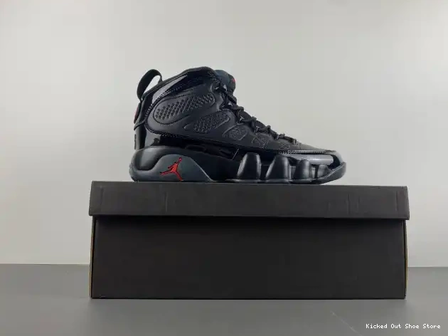 Kick Theory Jordan Patent Bred Air 9 Retro 302370-014 0507